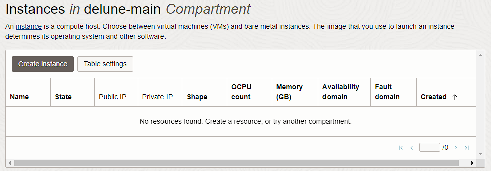 Compute 인스턴스 생성